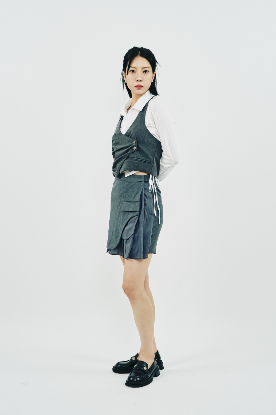 SHIRT PLEATS SKIRT