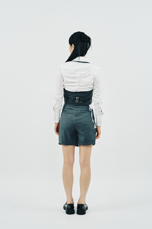 SHIRT PLEATS SKIRT