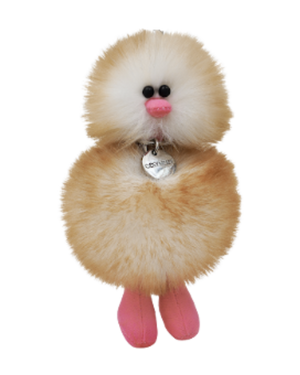 【予約販売】Mini Bird Keyring - マシュマロ Marshmallow -