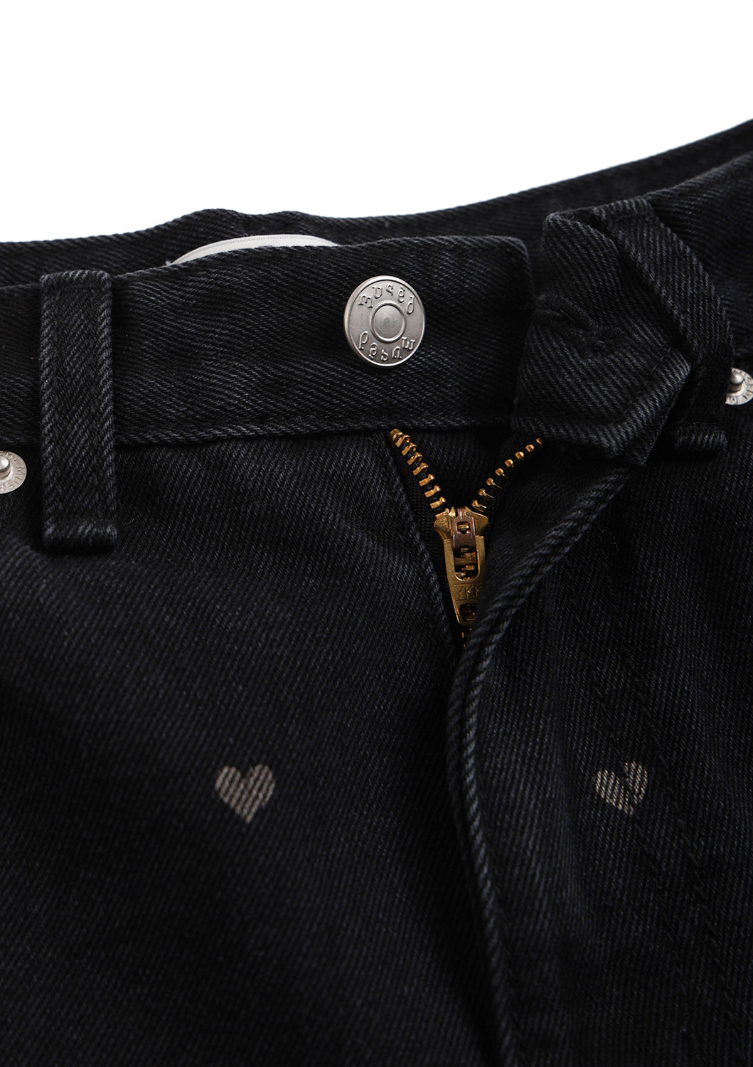 《mused》Heart Bleach Jeans