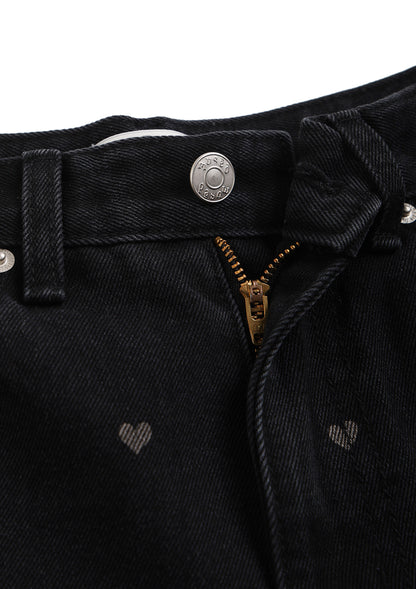 《mused》Heart Bleach Jeans