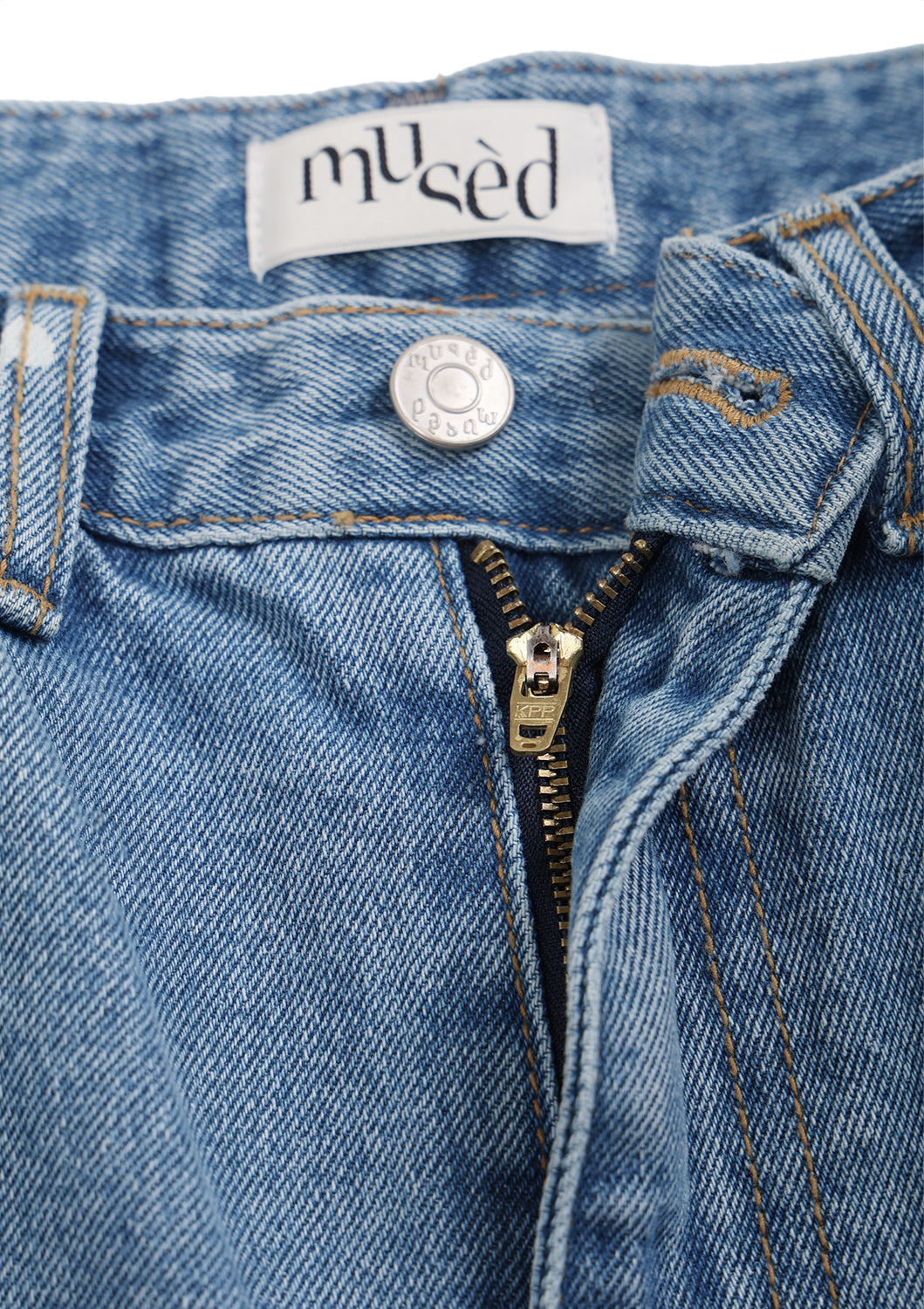 《mused》Heart Bleach Jeans