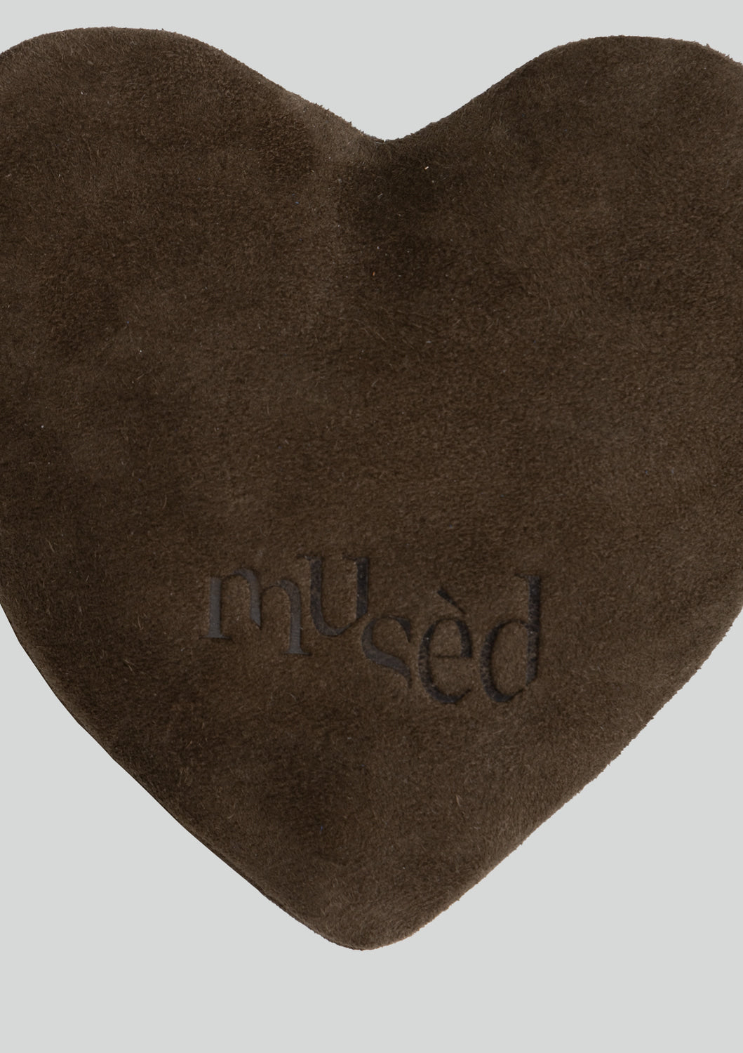 Mused Real Suede Heart Bag