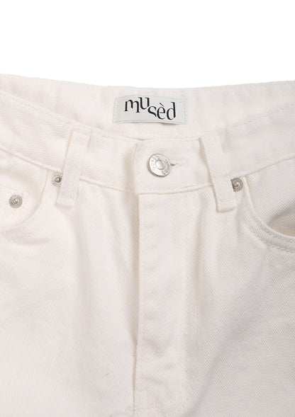 《mused》Emb Denim Shorts