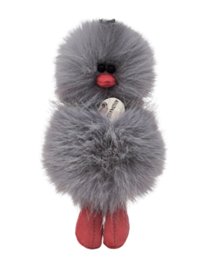 Mini Bird Keyring - ブルーグレー Blue Gray -