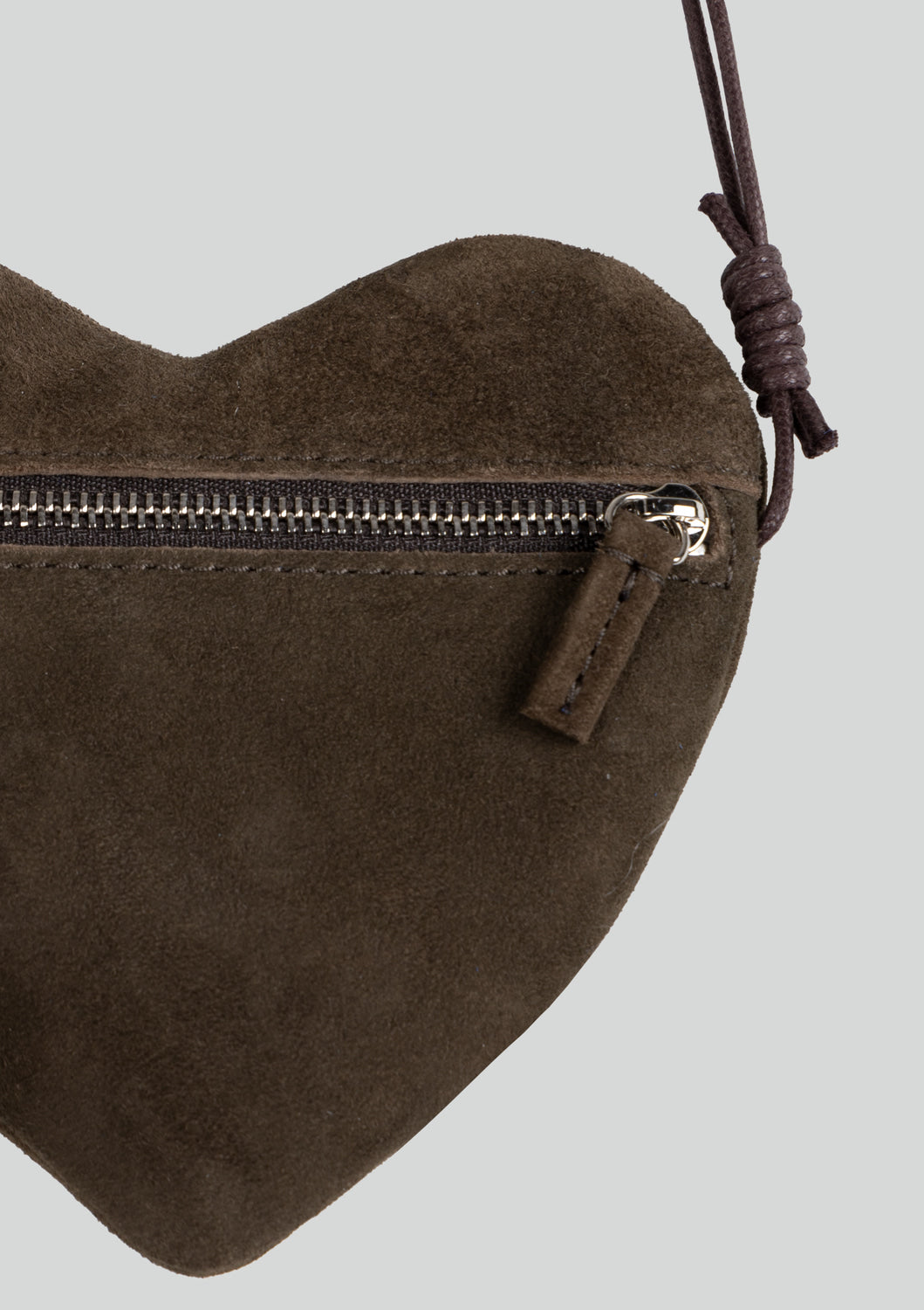 Mused Real Suede Heart Bag