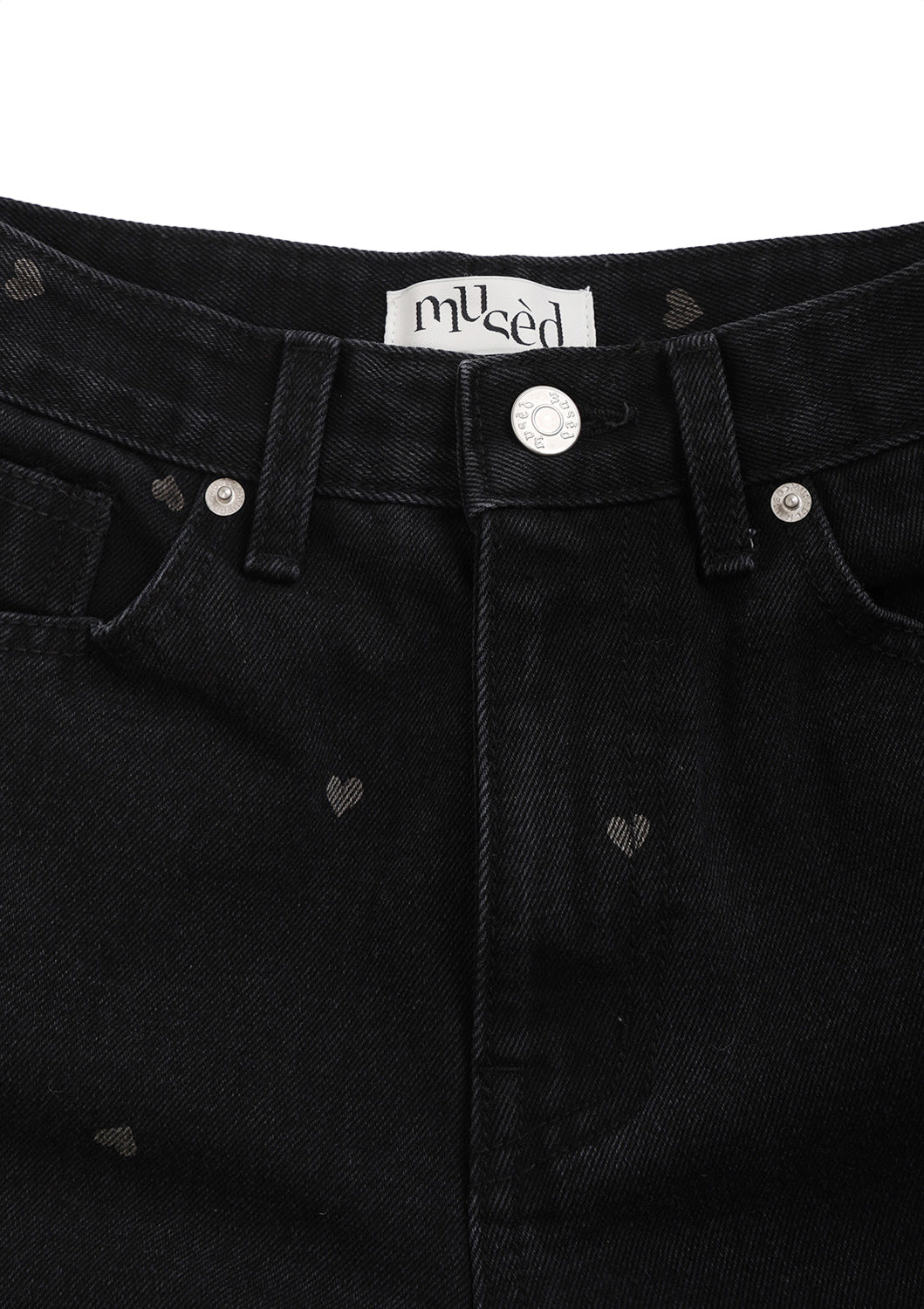 《mused》Heart Bleach Jeans