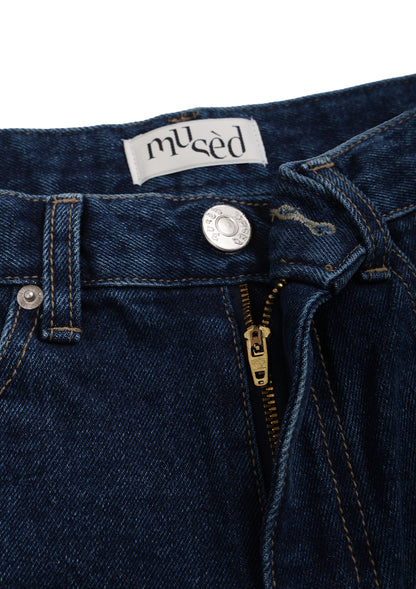 《mused》Emb Denim Shorts