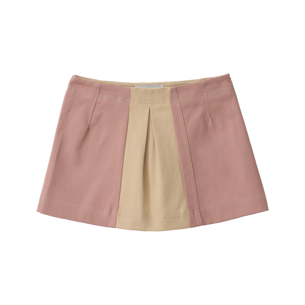 Double Zip Mini Skirt