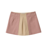 Double Zip Mini Skirt