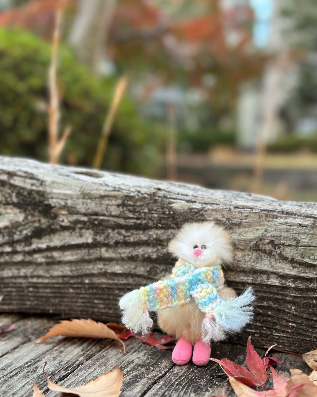 【予約販売】Mini Bird Keyring - マシュマロ Marshmallow -