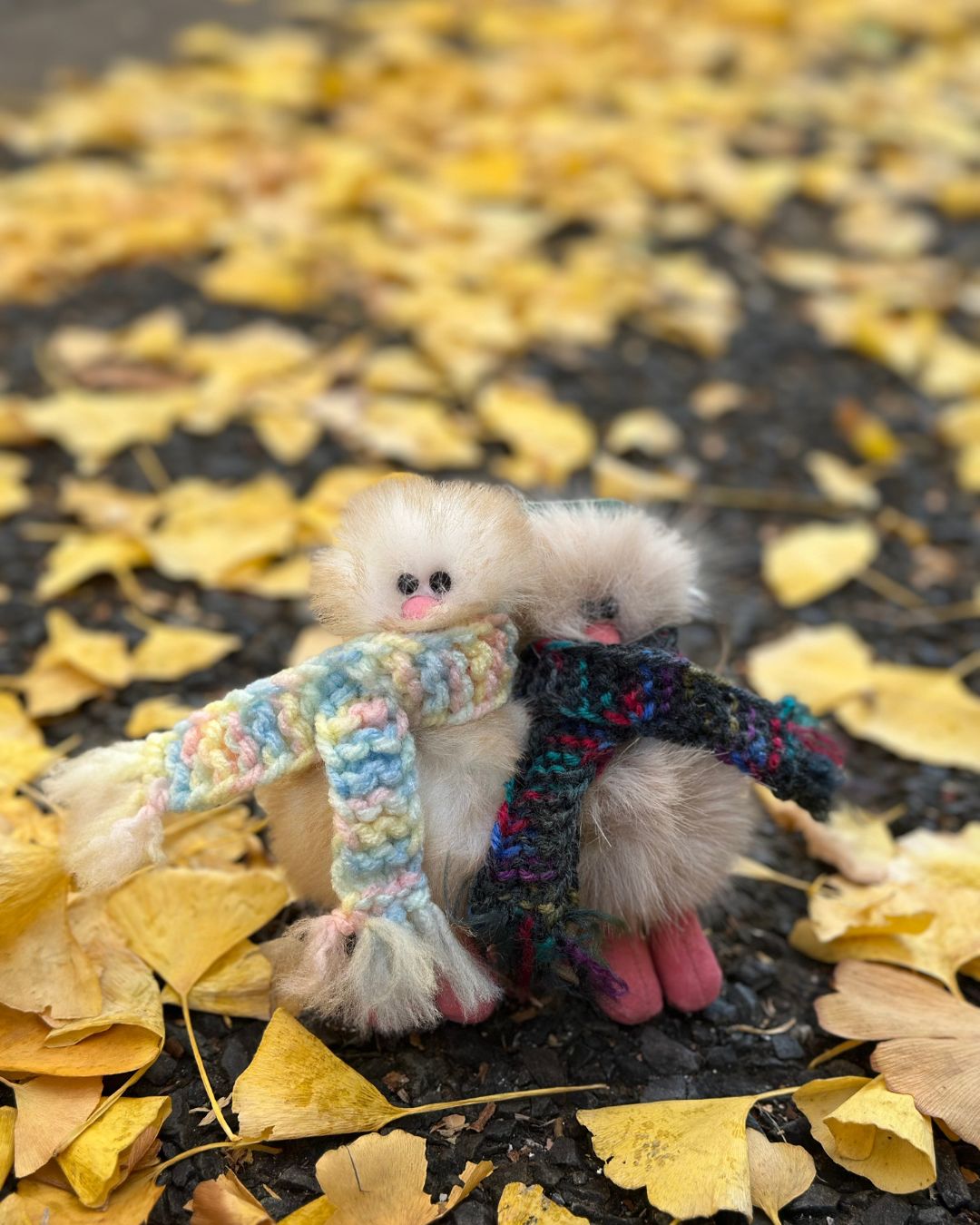 【予約販売】Mini Bird Keyring - マシュマロ Marshmallow -