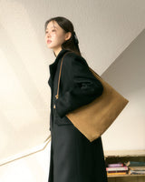 ANC SUEDE HOBO BAG & CARD WALLET SET