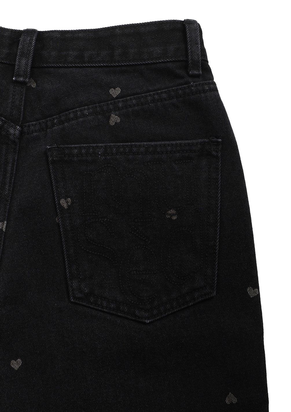 《mused》Heart Bleach Jeans