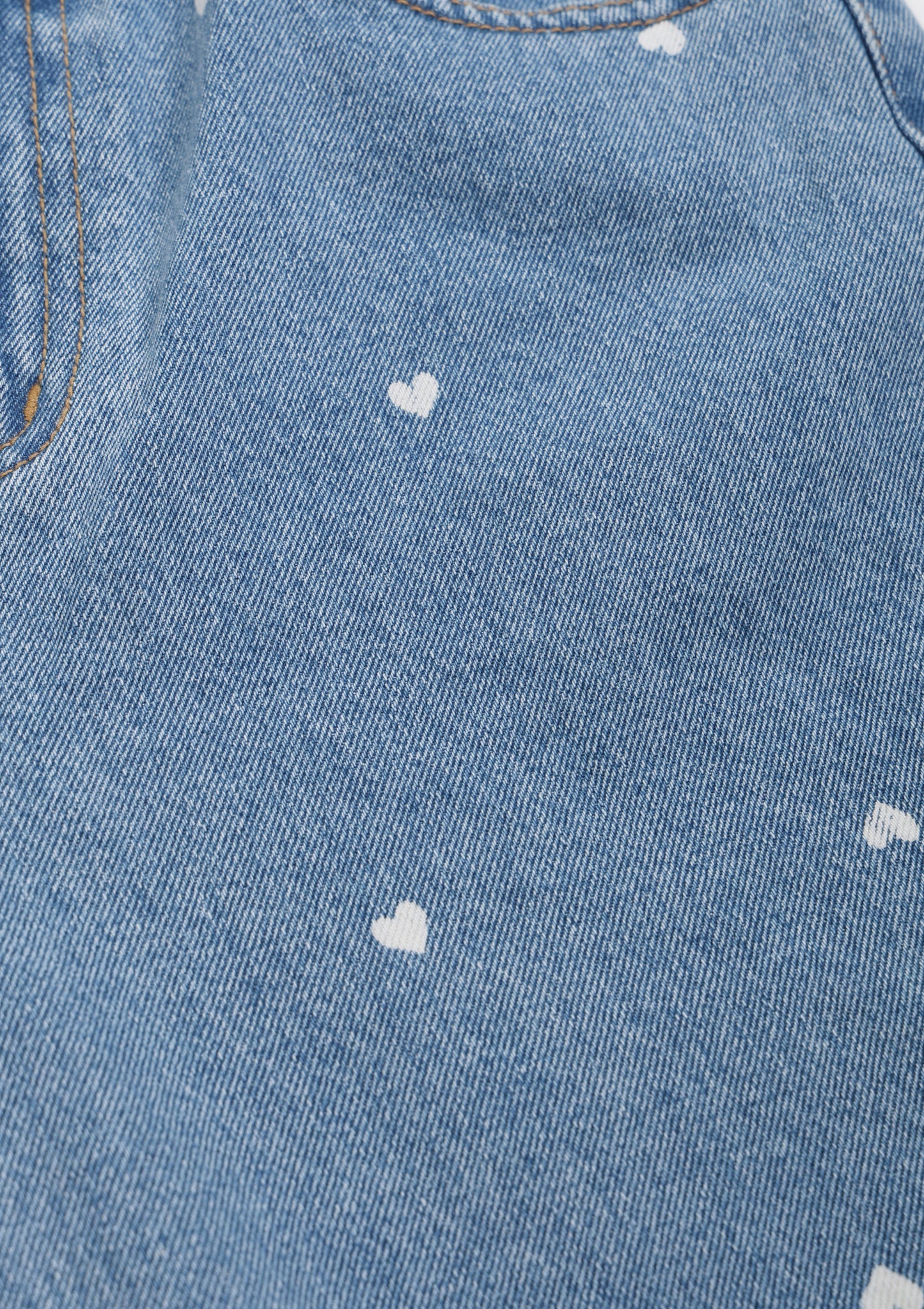《mused》Heart Bleach Jeans