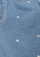 Heart Bleach Jeans