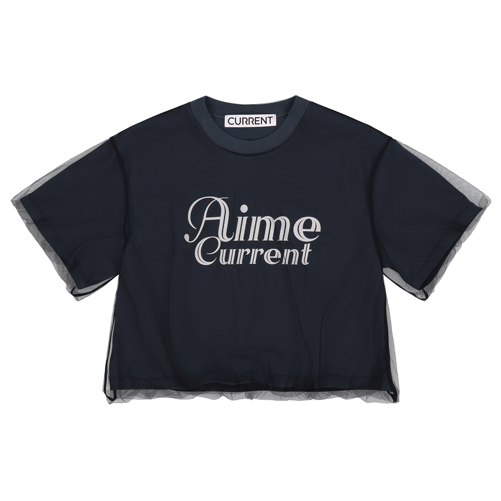 《CURRENT》AIME MESH LAYERED T-SHIRT