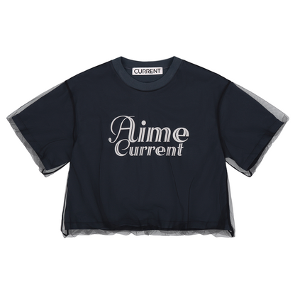 《CURRENT》AIME MESH LAYERED T-SHIRT