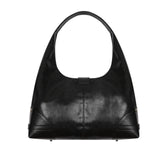 Black Moto Hobo Bag