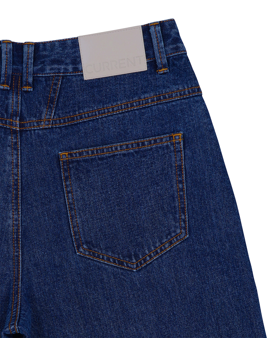 PLEATED WIDE DENIM PANTS