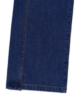 PLEATED WIDE DENIM PANTS