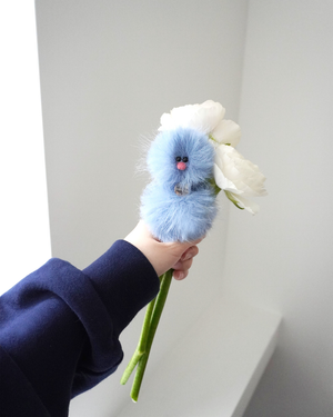 Mini Bird Keyring - ブルー Blue -