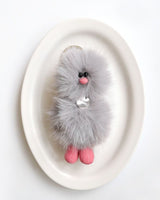 Mini Bird Keyring - ブルーグレー Blue Gray -