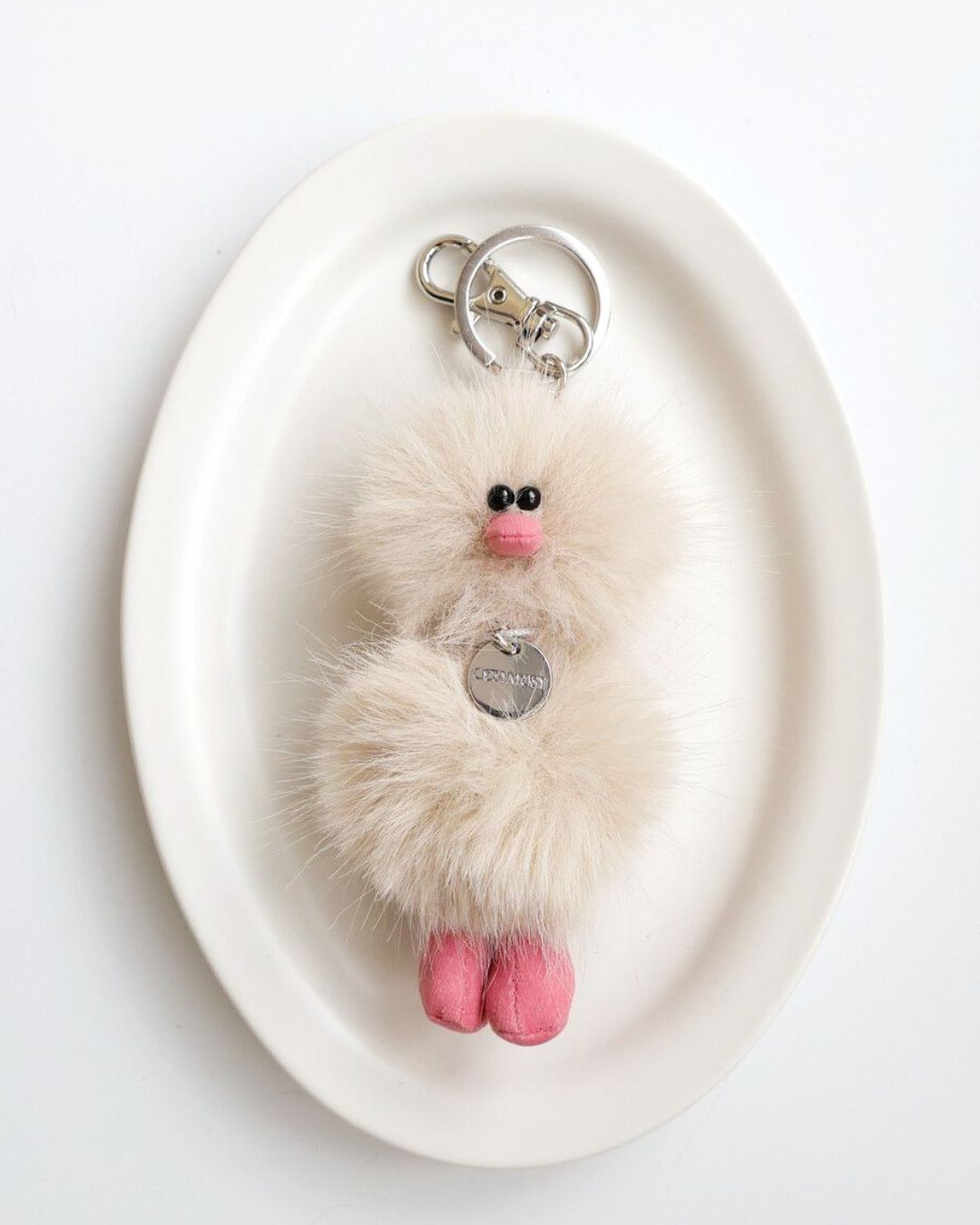 Mini Bird Keyring - オートミール Oatmeal -