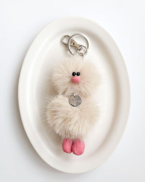 Mini Bird Keyring - オートミール Oatmeal -