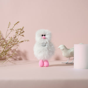 Mini Bird Keyring - ライトグレー Light gray -