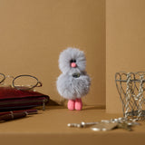 Mini Bird Keyring - ブルーグレー Blue Gray -