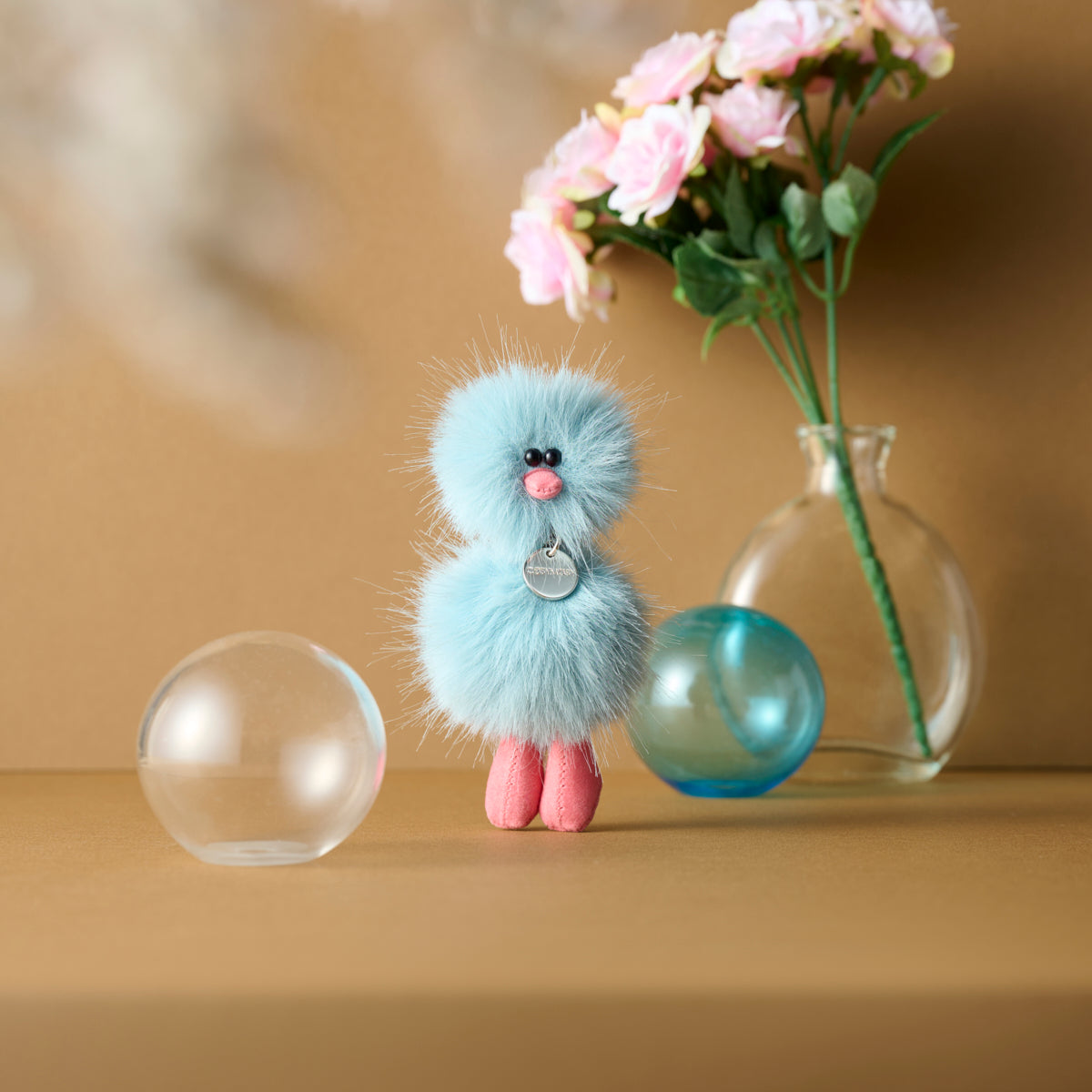 Mini Bird Keyring - スカイブルー Sky Blue -