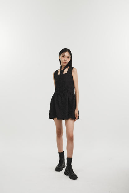 《PHENOMENON SEEPER》SHIRRING RAINDROP DRESS