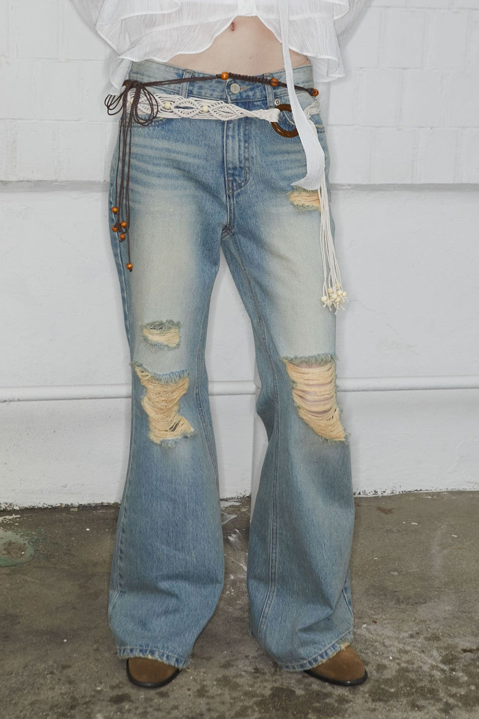 Destroyed Flared Jean