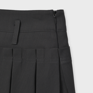 Double Layered Pleats Skirt
