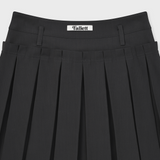 Double Layered Pleats Skirt