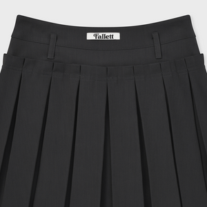 Double Layered Pleats Skirt