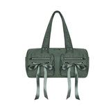 Double Ribbon Cargo Duffle Bag