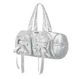 Double Ribbon Cargo Duffle Bag