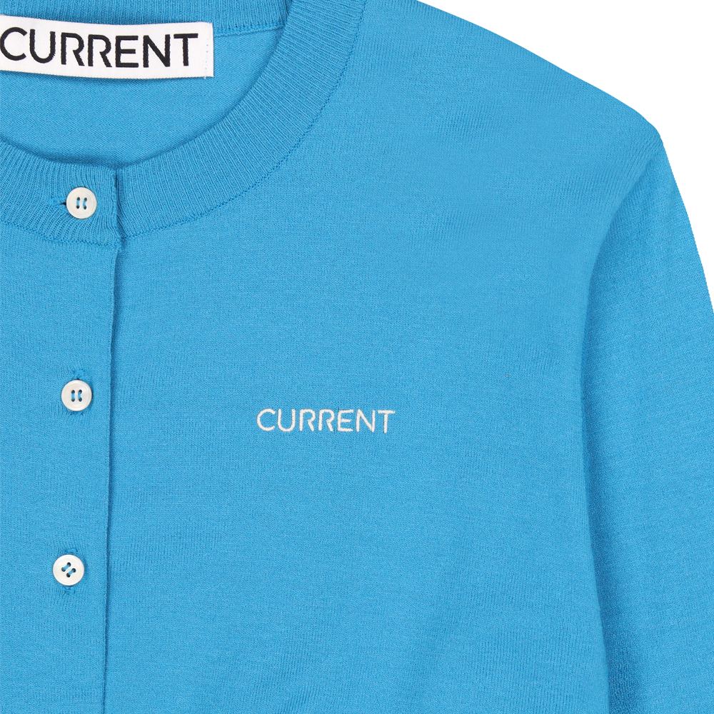 《CURRENT》ESSENTIAL LOGO KNIT CARDIGAN