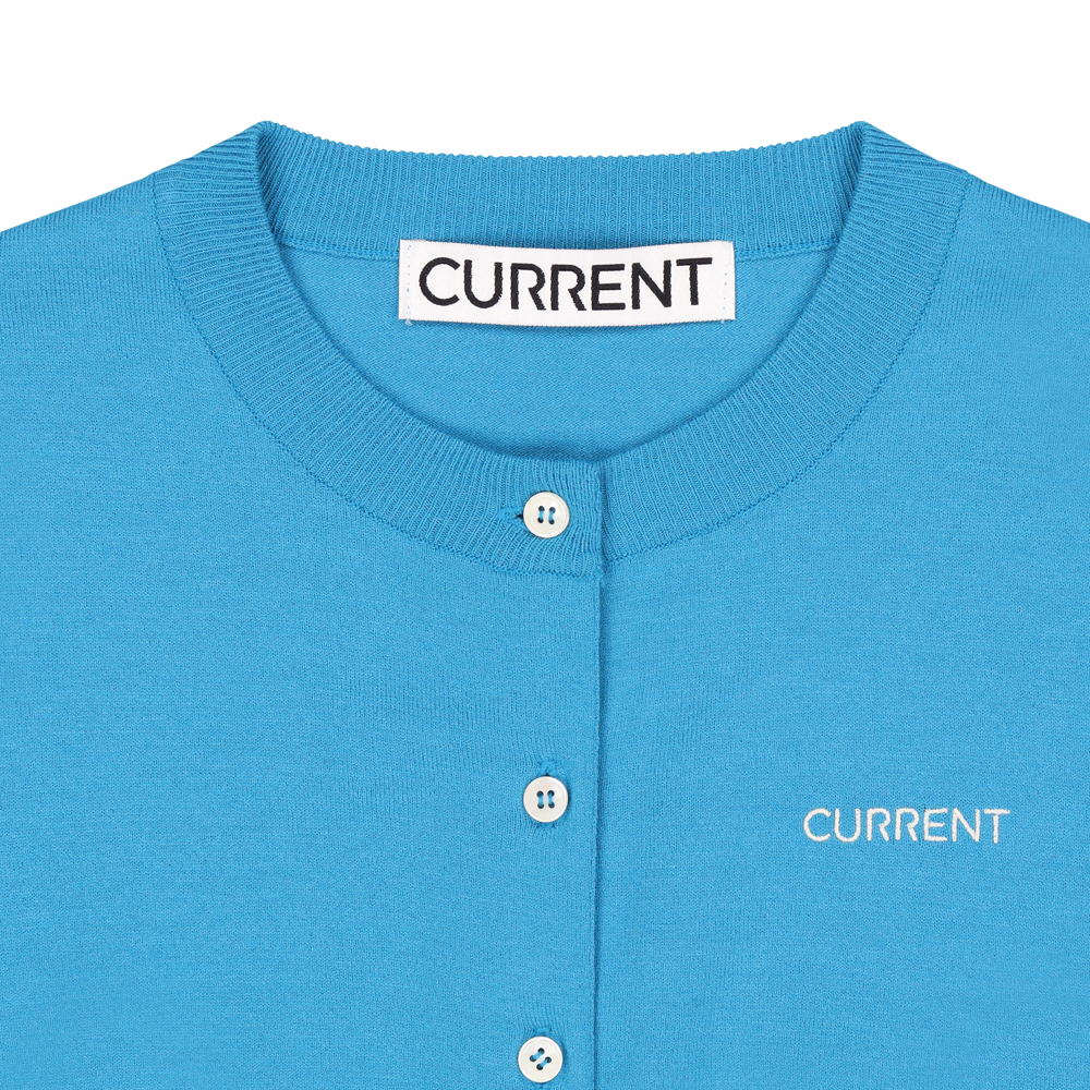 《CURRENT》ESSENTIAL LOGO KNIT CARDIGAN