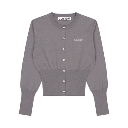 《CURRENT》ESSENTIAL LOGO KNIT CARDIGAN