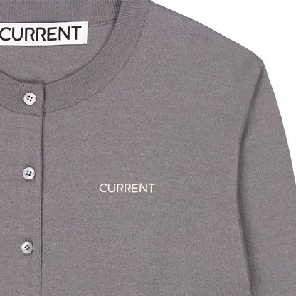 《CURRENT》ESSENTIAL LOGO KNIT CARDIGAN