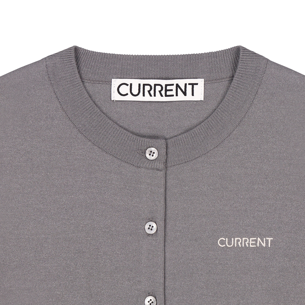 《CURRENT》ESSENTIAL LOGO KNIT CARDIGAN