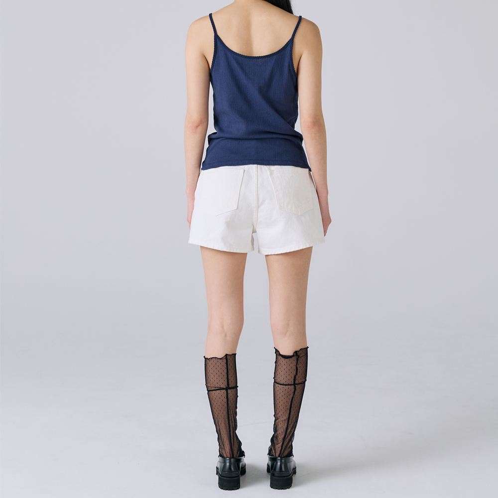 Emb Denim Shorts