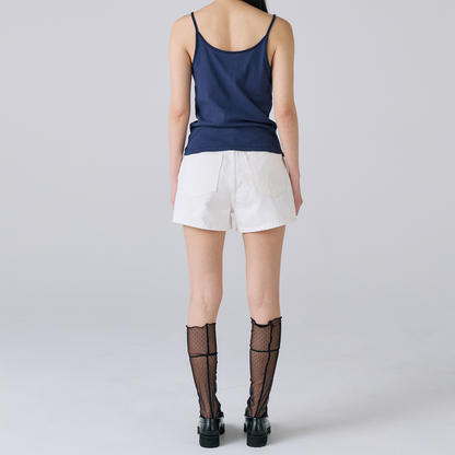 《mused》Emb Denim Shorts