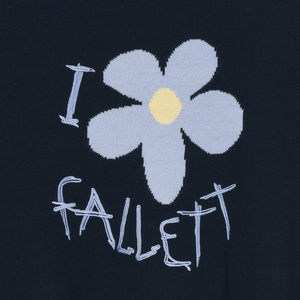 DRAWING FLOWER SHORT-SLEEVE KNIT