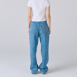 Heart Bleach Jeans