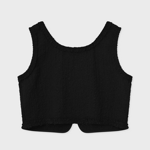 LACE PATCH SLEEVELESS