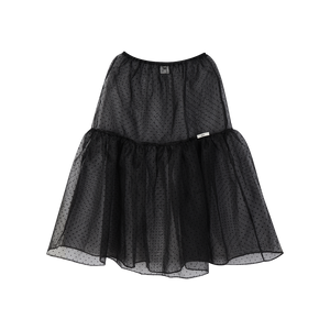 LR DOT SEE-THROUGH LAYERD SKIRT